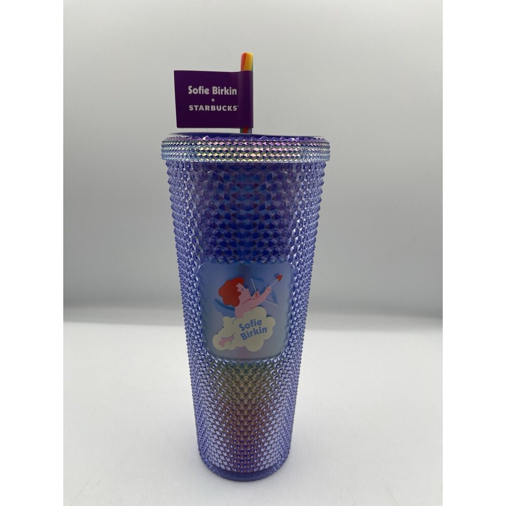 STARBUCKS x Sofie Birkin Baby Cupid Rainbow Pride Studded Venti Tumbler NEW